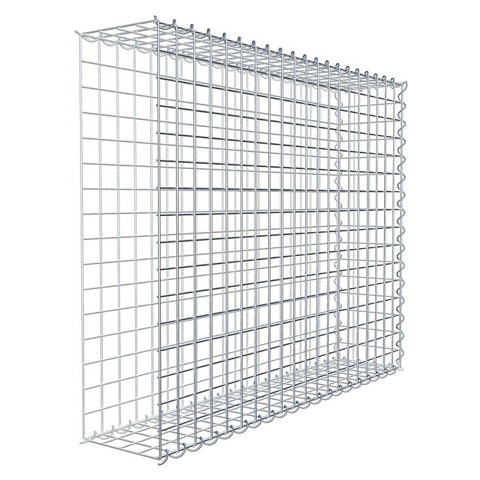 Gabiona Gabione Typ 2 (Zum Anbau in der Länge, 100 x 20 x 80 cm, Stahl, Maschenbreite: 50 mm, Maschenhöhe: 50 mm, Spirale) | BAUHAUS