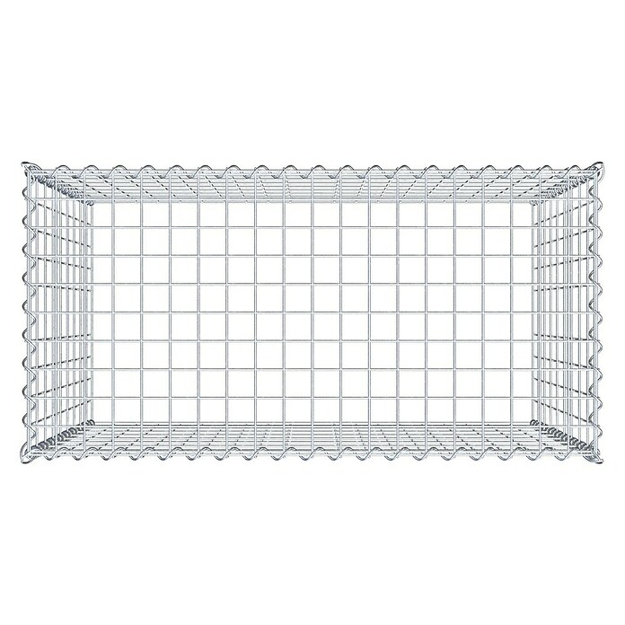 Gabiona Gabione Typ 3 (Zum Anbau in der Höhe, 100 x 50 x 90 cm, Stahl, Maschenbreite: 50 mm, Maschenhöhe: 100 mm, Spirale) | BAUHAUS