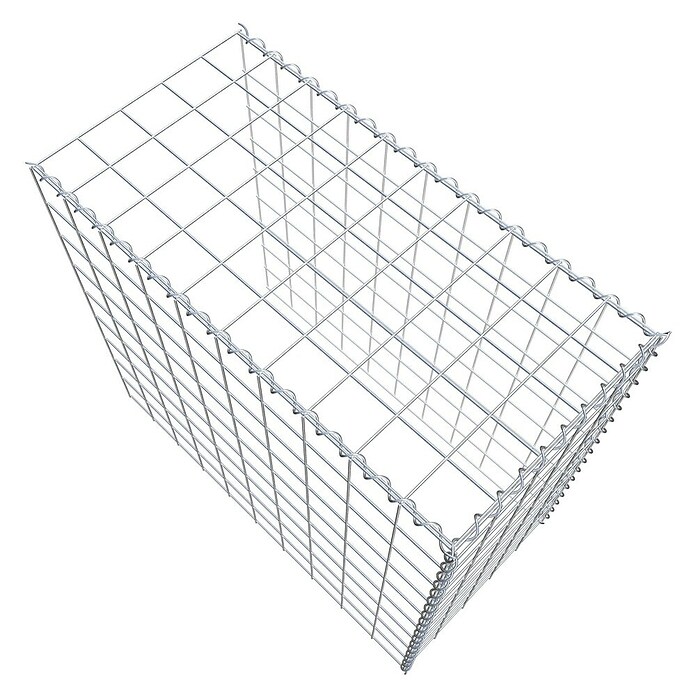 Gabiona Gabione Typ 4 (Zum Anbau in Länge & Höhe, 100 x 50 x 90 cm, Stahl, Maschenbreite: 100 mm, Maschenhöhe: 100 mm, Spirale) | BAUHAUS