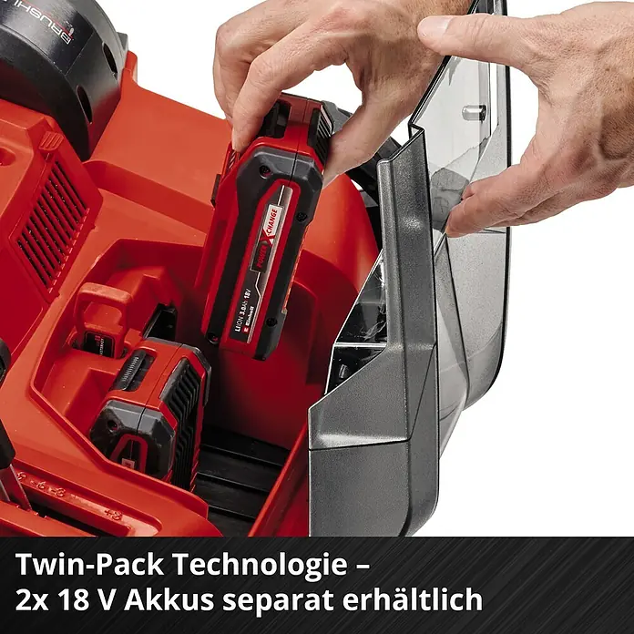 Einhell Power X-Change 18V Akku-Vertikutierer-Lüfter GE-SA 36/35 - Anzahl Akkus: Ohne Akku, 36 V, Arbeitsbreite: 35 cm - Einhell Twin-Pack Technologie: Akku-System mit zwei 18 V Akkus für maximale Leistung und Flexibilität. Akkus sind separat erhältlich.