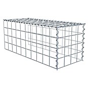 Gabiona Gabione Typ 4 (Zum Anbau in Länge & Höhe, 100 x 40 x 40 cm, Stahl, Maschenbreite: 100 mm, Maschenhöhe: 100 mm, Spirale) | BAUHAUS