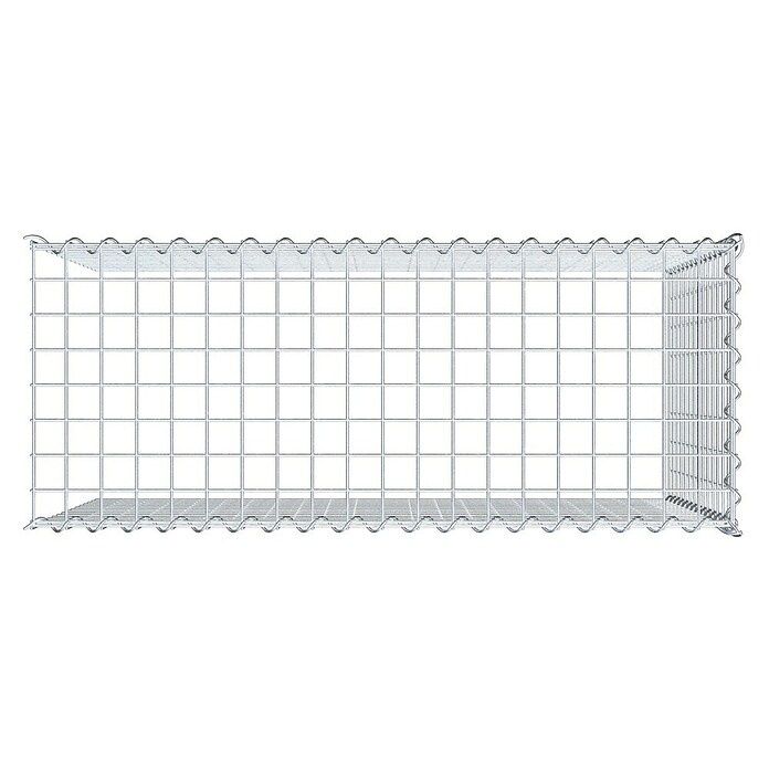 Gabiona Gabione Typ 4 (Zum Anbau in Länge & Höhe, 100 x 40 x 70 cm, Stahl, Maschenbreite: 50 mm, Maschenhöhe: 50 mm, Spirale) | BAUHAUS