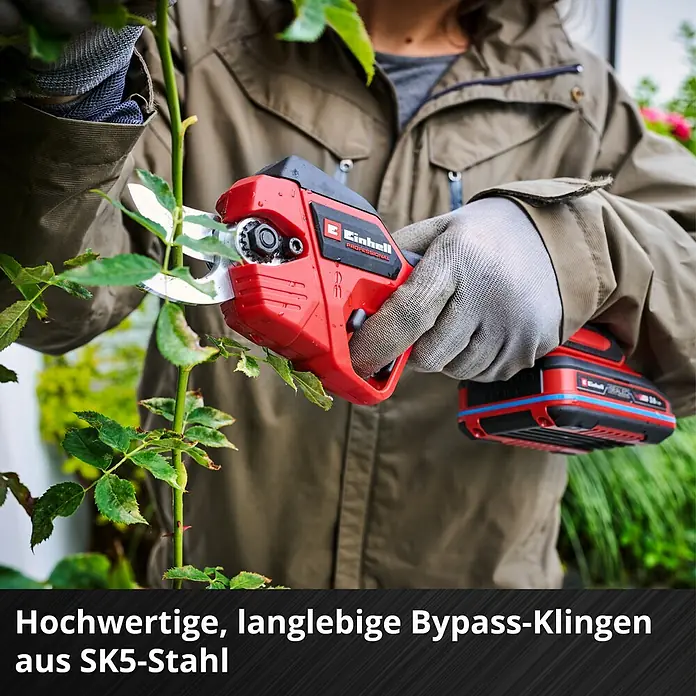 Einhell Professional Akku-Astschere GP-LS 18/28 Li BL-Solo - Akkuspannung: 18 V, Max. Aststärke: 28 mm, Anzahl Akkus: Ohne Akku - Akku-betriebene Gartenschere von Einhell zum mühelosen Beschneiden von Ästen und Zweigen im Garten.