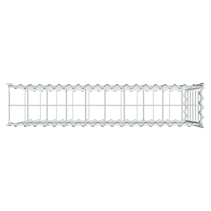 Gabiona Gabione Typ 2 (Zum Anbau in der Länge, 100 x 20 x 60 cm, Stahl, Maschenbreite: 100 mm, Maschenhöhe: 100 mm, Spirale) | BAUHAUS
