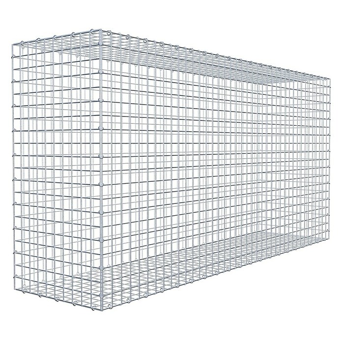 Gabione (200 x 50 x 100 cm, Stahl, Maschenbreite: 50 mm, Maschenhöhe: 50 mm) | BAUHAUS