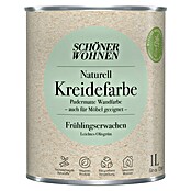 SCHÖNER WOHNEN-Farbe Naturell Wandfarbe Kreidefarbe (Frühlingserwachen - leichtes Olivgrün, Matt, 1 l, Konservierungsmittelfrei) | BAUHAUS