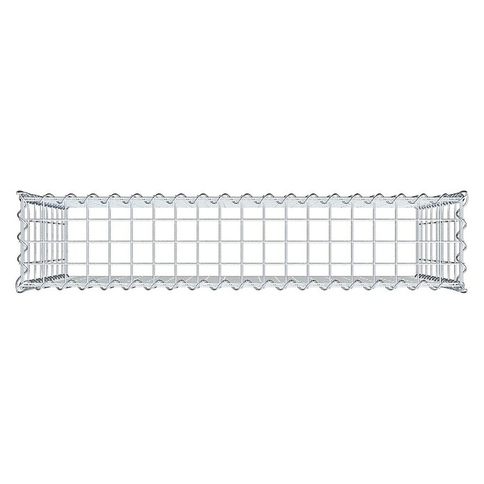 Gabiona Gabione Typ 3 (Zum Anbau in der Höhe, 100 x 20 x 80 cm, Stahl, Maschenbreite: 50 mm, Maschenhöhe: 100 mm, Spirale) | BAUHAUS
