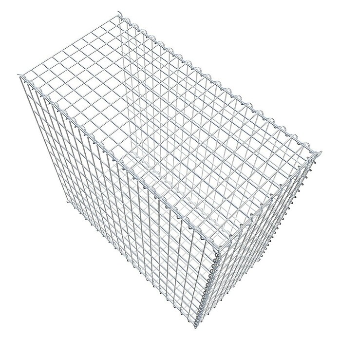 Gabiona Gabione Typ 2 (Zum Anbau in der Länge, 100 x 50 x 100 cm, Stahl, Maschenbreite: 50 mm, Maschenhöhe: 100 mm, Spirale) | BAUHAUS
