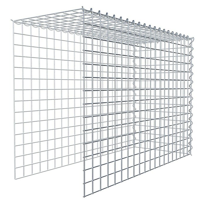Gabiona Gabione Typ 4 (Zum Anbau in Länge & Höhe, 100 x 40 x 70 cm, Stahl, Maschenbreite: 50 mm, Maschenhöhe: 50 mm, Spirale) | BAUHAUS