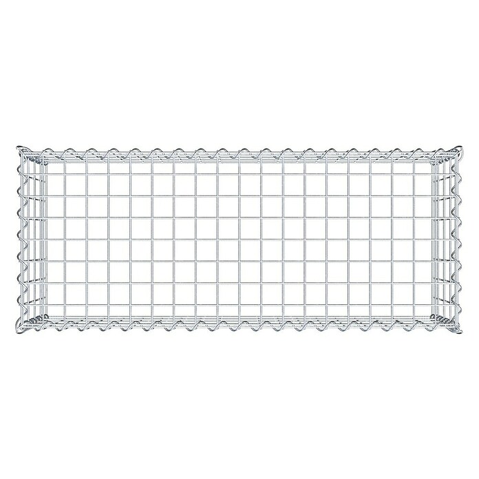 Gabiona Gabione Typ 3 (Zum Anbau in der Höhe, 100 x 40 x 40 cm, Stahl, Maschenbreite: 50 mm, Maschenhöhe: 100 mm, Spirale) | BAUHAUS