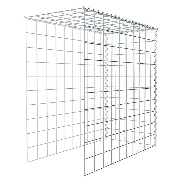 Gabiona Gabione Typ 4 (Zum Anbau in Länge & Höhe, 100 x 50 x 100 cm, Stahl, Maschenbreite: 100 mm, Maschenhöhe: 100 mm, Spirale) | BAUHAUS