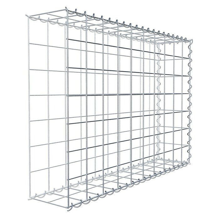 Gabiona Gabione Typ 2 (Zum Anbau in der Länge, 100 x 20 x 70 cm, Stahl, Maschenbreite: 100 mm, Maschenhöhe: 100 mm, Spirale) | BAUHAUS