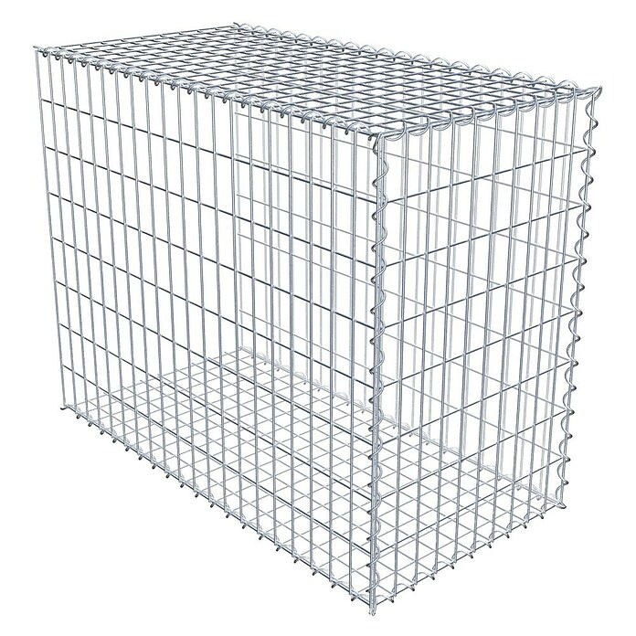 Gabiona Gabione Typ 2 (Zum Anbau in der Länge, 100 x 50 x 80 cm, Stahl, Maschenbreite: 50 mm, Maschenhöhe: 100 mm, Spirale) | BAUHAUS