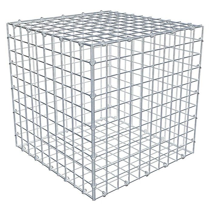 Gabiona Gabione (50 x 50 x 50 cm, Stahl, Maschenbreite: 50 mm, Maschenhöhe: 50 mm, C-Ring) | BAUHAUS