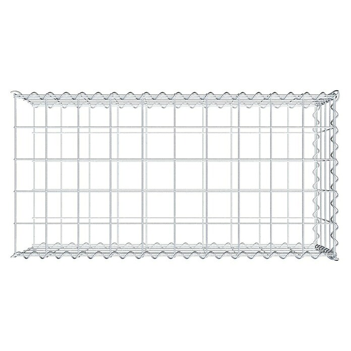 Gabiona Gabione Typ 2 (Zum Anbau in der Länge, 100 x 50 x 40 cm, Stahl, Maschenbreite: 100 mm, Maschenhöhe: 100 mm, Spirale) | BAUHAUS