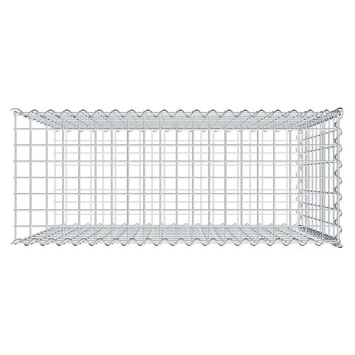 Gabiona Gabione Typ 2 (Zum Anbau in der Länge, 100 x 40 x 100 cm, Stahl, Maschenbreite: 50 mm, Maschenhöhe: 100 mm, Spirale) | BAUHAUS