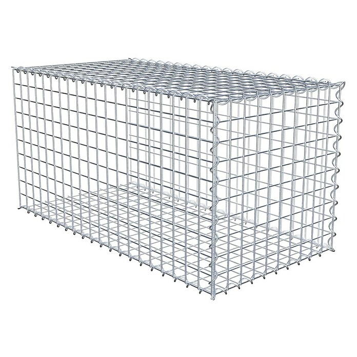 Gabiona Gabione Typ 2 (Zum Anbau in der Länge, 100 x 50 x 50 cm, Stahl, Maschenbreite: 50 mm, Maschenhöhe: 50 mm, Spirale) | BAUHAUS