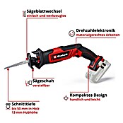 Einhell Power X-Change 18V Akku-Säbelsäge TE-AP 18/13 Li-Solo (18 V, Ohne Akku) | BAUHAUS