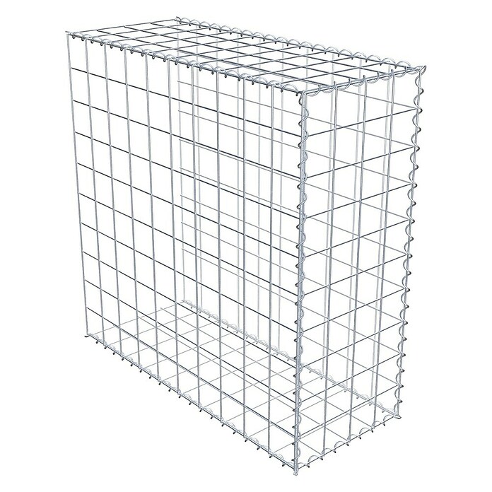 Gabiona Gabione Typ 2 (Zum Anbau in der Länge, 100 x 40 x 100 cm, Stahl, Maschenbreite: 100 mm, Maschenhöhe: 100 mm, Spirale) | BAUHAUS