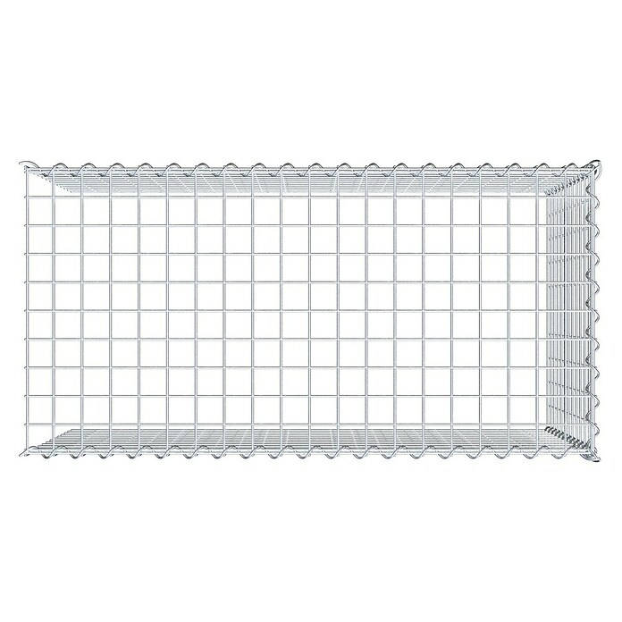 Gabiona Gabione Typ 4 (Zum Anbau in Länge & Höhe, 100 x 50 x 60 cm, Stahl, Maschenbreite: 50 mm, Maschenhöhe: 50 mm, Spirale) | BAUHAUS