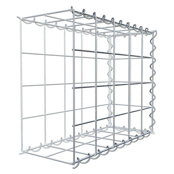 Gabiona Gabione Typ 2 (Zum Anbau in der Länge, 50 x 20 x 40 cm, Stahl, Maschenbreite: 100 mm, Maschenhöhe: 100 mm, Spirale) | BAUHAUS