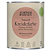 SCHÖNER WOHNEN-Farbe Naturell Wandfarbe Kreidefarbe (Herbstrascheln - gedecktes Rostrot, Matt, 1 l, Konservierungsmittelfrei) | BAUHAUS