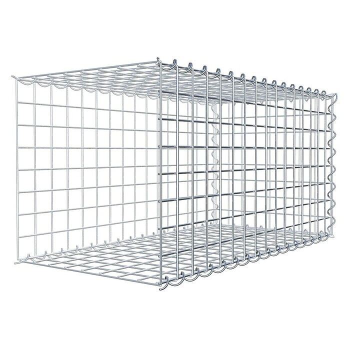 Gabiona Gabione Typ 2 (Zum Anbau in der Länge, 80 x 40 x 40 cm, Stahl, Maschenbreite: 50 mm, Maschenhöhe: 50 mm, Spirale) | BAUHAUS