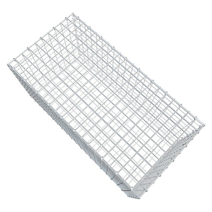 Gabiona Gabione (100 x 50 x 50 cm, Stahl, Maschenbreite: 50 mm, Maschenhöhe: 50 mm, C-Ring) | BAUHAUS