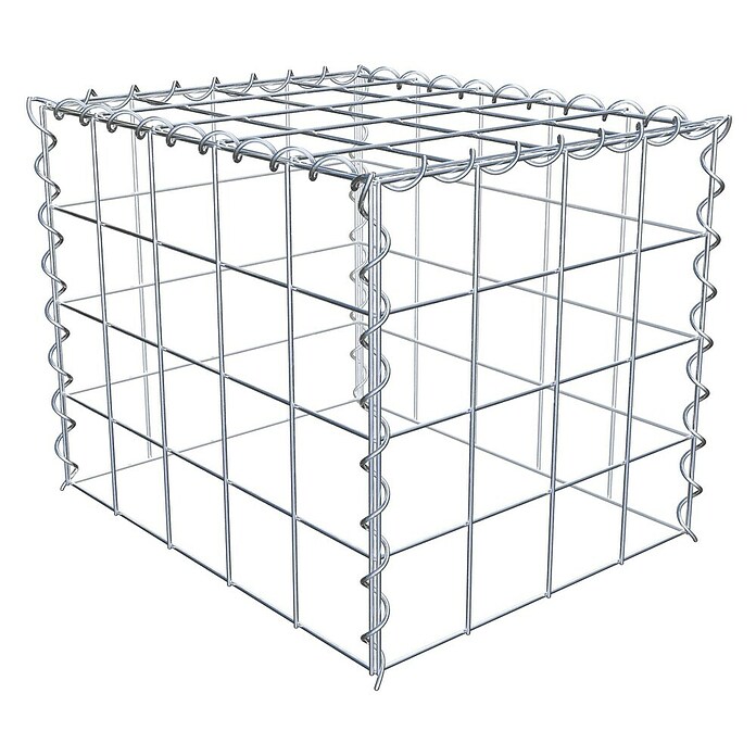 Gabiona Gabione Typ 3 (Zum Anbau in der Höhe, 50 x 40 x 40 cm, Stahl, Maschenbreite: 100 mm, Maschenhöhe: 100 mm, Spirale) | BAUHAUS