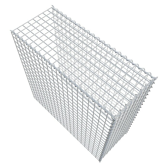 Gabiona Gabione Typ 4 (Zum Anbau in Länge & Höhe, 100 x 40 x 100 cm, Stahl, Maschenbreite: 50 mm, Maschenhöhe: 50 mm, Spirale) | BAUHAUS