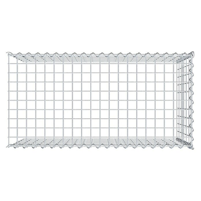 Gabiona Gabione Typ 4 (Zum Anbau in Länge & Höhe, 100 x 50 x 60 cm, Stahl, Maschenbreite: 50 mm, Maschenhöhe: 100 mm, Spirale) | BAUHAUS