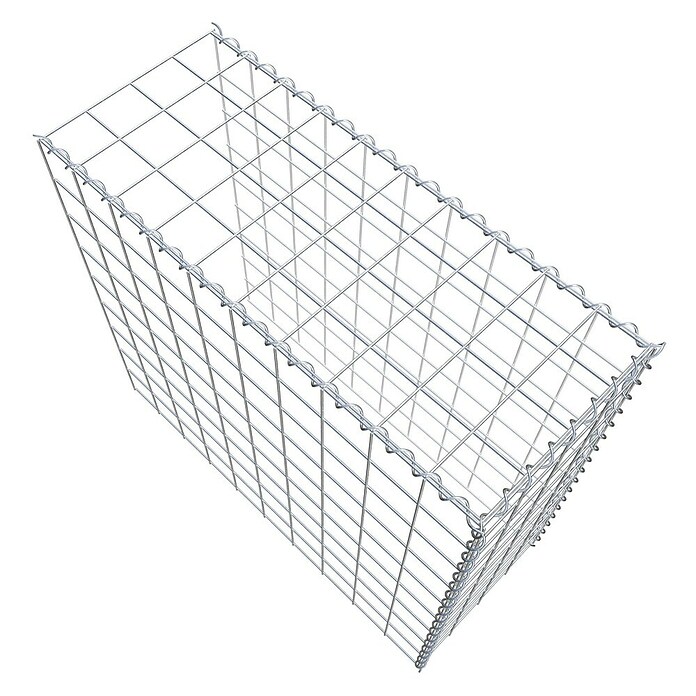 Gabiona Gabione Typ 4 (Zum Anbau in Länge & Höhe, 100 x 40 x 90 cm, Stahl, Maschenbreite: 100 mm, Maschenhöhe: 100 mm, Spirale) | BAUHAUS