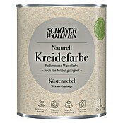 SCHÖNER WOHNEN-Farbe Naturell Wandfarbe Kreidefarbe (Küstennebel - weiches Graubeige, Matt, 1 l, Konservierungsmittelfrei) | BAUHAUS