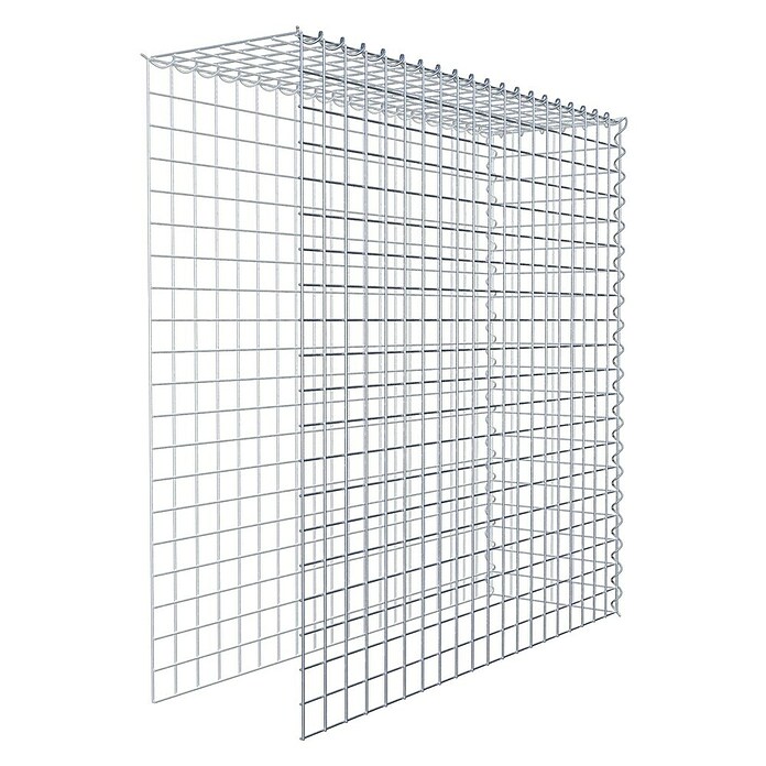 Gabiona Gabione Typ 4 (Zum Anbau in Länge & Höhe, 100 x 30 x 100 cm, Stahl, Maschenbreite: 50 mm, Maschenhöhe: 50 mm, Spirale) | BAUHAUS