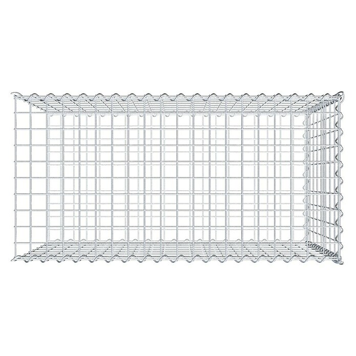 Gabiona Gabione Typ 2 (Zum Anbau in der Länge, 100 x 50 x 80 cm, Stahl, Maschenbreite: 50 mm, Maschenhöhe: 100 mm, Spirale) | BAUHAUS