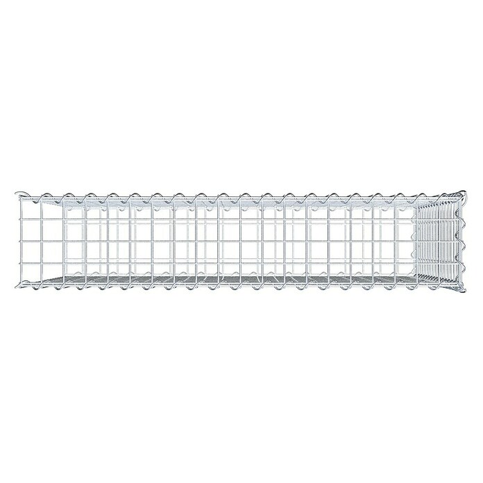 Gabiona Gabione Typ 2 (Zum Anbau in der Länge, 100 x 20 x 80 cm, Stahl, Maschenbreite: 50 mm, Maschenhöhe: 50 mm, Spirale) | BAUHAUS