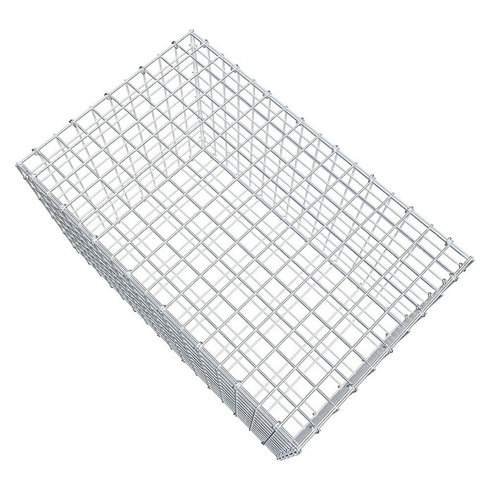 Gabiona Gabione (80 x 50 x 50 cm, Stahl, Maschenbreite: 50 mm, Maschenhöhe: 50 mm, C-Ring) | BAUHAUS