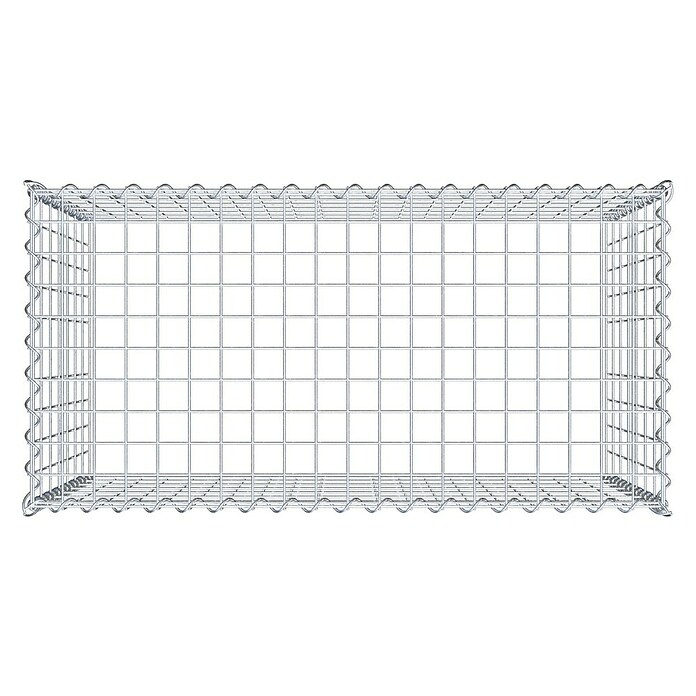 Gabiona Gabione Typ 3 (Zum Anbau in der Höhe, 100 x 50 x 70 cm, Stahl, Maschenbreite: 50 mm, Maschenhöhe: 100 mm, Spirale) | BAUHAUS