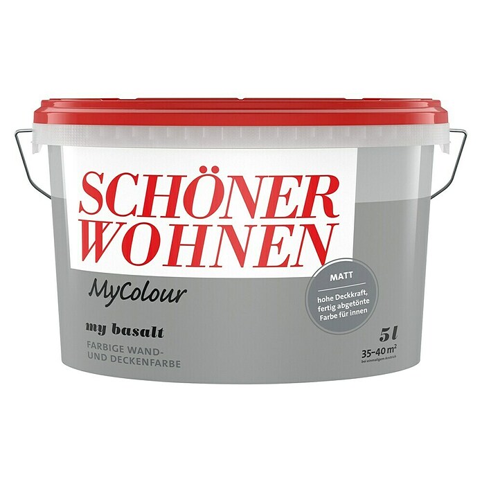 Schöner Wohnen my colour Wandfarbe (My Basalt, Matt, 5 l)