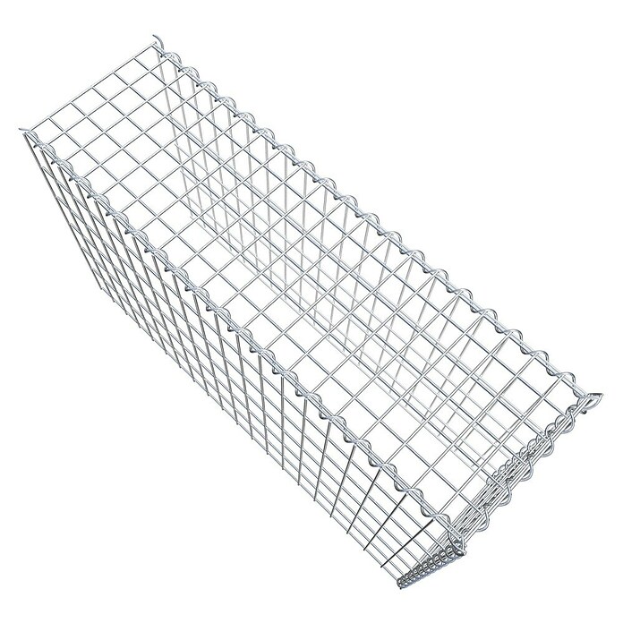 Gabiona Gabione Typ 4 (Zum Anbau in Länge & Höhe, 100 x 30 x 60 cm, Stahl, Maschenbreite: 50 mm, Maschenhöhe: 100 mm, Spirale) | BAUHAUS