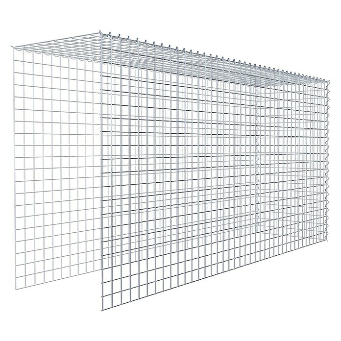 Gabiona Gabione Typ 4 (Zum Anbau in Länge & Höhe, 200 x 50 x 100 cm, Stahl, Maschenbreite: 50 mm, Maschenhöhe: 50 mm, Spirale) | BAUHAUS