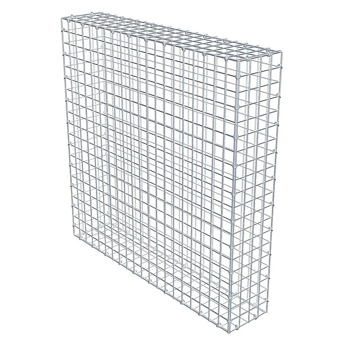 Gabiona Gabione (100 x 20 x 100 cm, Stahl, Maschenbreite: 50 mm, Maschenhöhe: 50 mm) | BAUHAUS