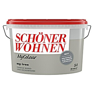 SCHÖNER WOHNEN-Farbe MyColour Wandfarbe (My Iron, Matt, 5 l)