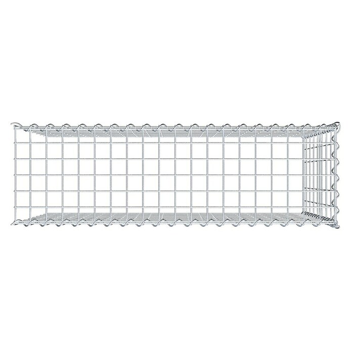 Gabiona Gabione Typ 4 (Zum Anbau in Länge & Höhe, 100 x 30 x 80 cm, Stahl, Maschenbreite: 50 mm, Maschenhöhe: 100 mm, Spirale) | BAUHAUS