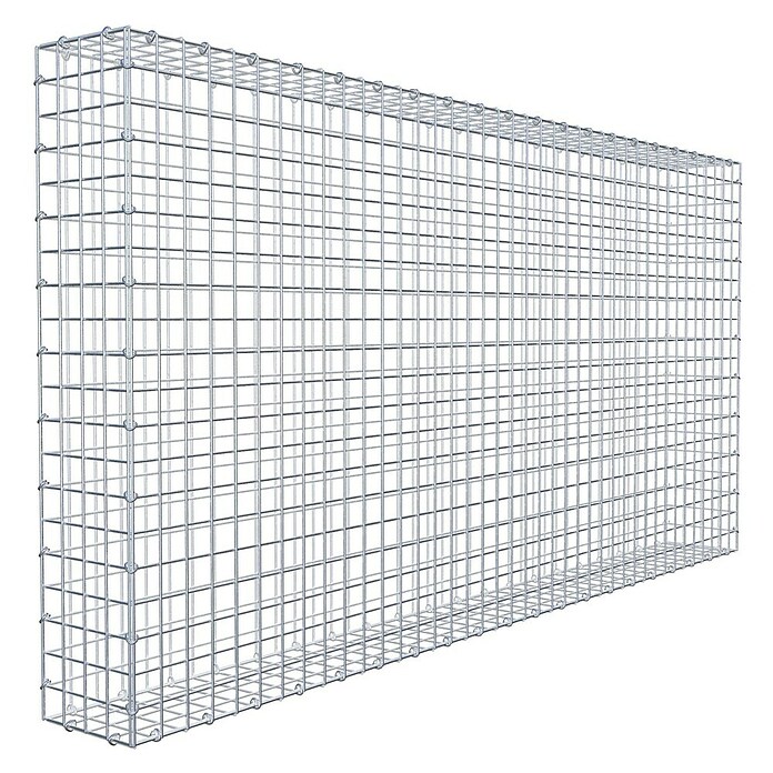 Gabiona Gabione (200 x 20 x 100 cm, Stahl, Maschenbreite: 50 mm, Maschenhöhe: 50 mm) | BAUHAUS