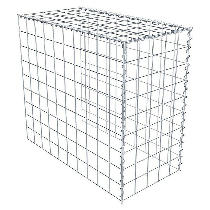 Gabiona Gabione Typ 4 (Zum Anbau in Länge & Höhe, 100 x 50 x 90 cm, Stahl, Maschenbreite: 100 mm, Maschenhöhe: 100 mm, Spirale) | BAUHAUS