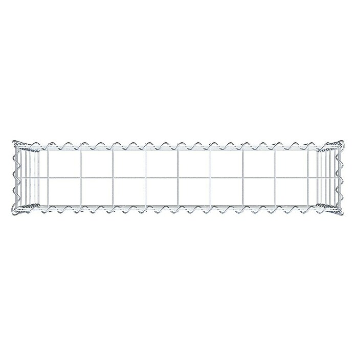 Gabiona Gabione Typ 3 (Zum Anbau in der Höhe, 100 x 20 x 50 cm, Stahl, Maschenbreite: 100 mm, Maschenhöhe: 100 mm, Spirale) | BAUHAUS