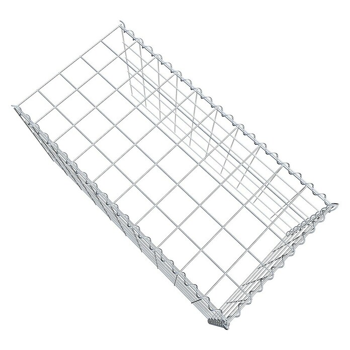 Gabiona Gabione Typ 4 (Zum Anbau in Länge & Höhe, 100 x 50 x 50 cm, Stahl, Maschenbreite: 100 mm, Maschenhöhe: 100 mm, Spirale) | BAUHAUS