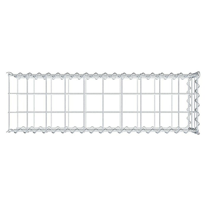 Gabiona Gabione Typ 2 (Zum Anbau in der Länge, 100 x 30 x 30 cm, Stahl, Maschenbreite: 100 mm, Maschenhöhe: 100 mm, Spirale) | BAUHAUS
