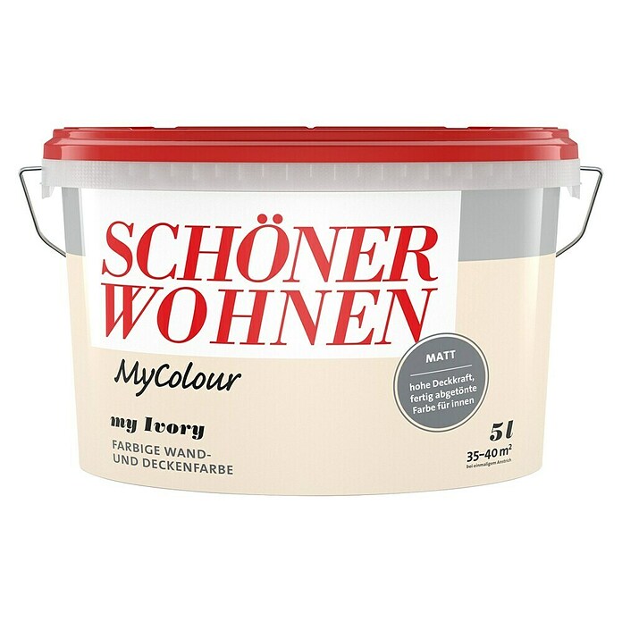 Schöner Wohnen my colour Wandfarbe my colour (My Ivory, Matt, 5 l)